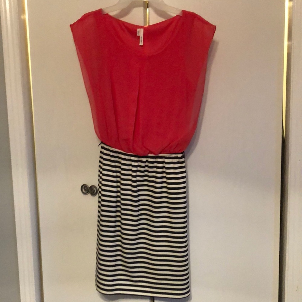 Pink fitted dress